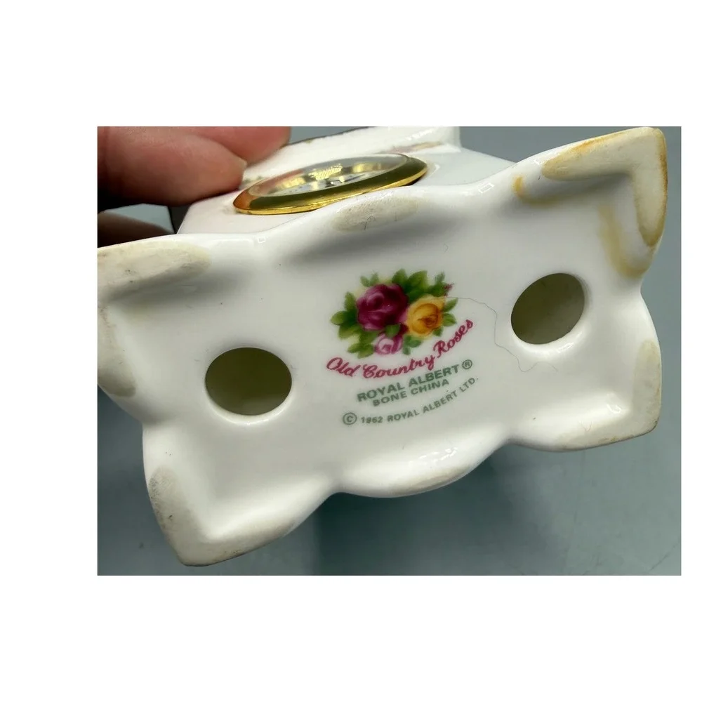 Royal Albert Old Country Roses Bone China Mini Carriage Clock *Doesn't Keep Time - Picture 12 of 15